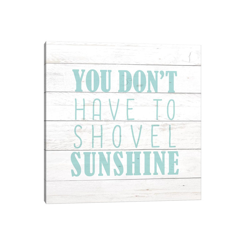 Shovel Sunshine by Kimberly Allen - Wrapped Canvas Gallery-Wrapped Canvas Giclée, 45.72 cm H x 45.72 cm W
