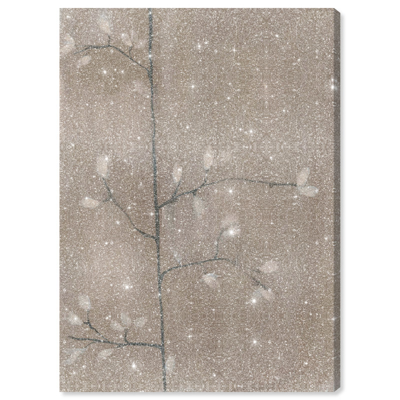 Blossoming Twig II Canvas Floral & Botanical Print by Oliver Gal, Black Frame, 10 x 15, 30"H x 20"W, Canvas Unframed