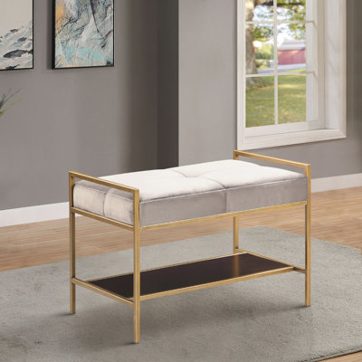 Banc de rangement en métal Jeteron