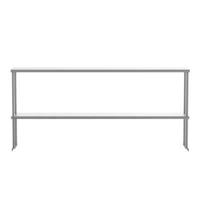 Commercial Grade NSF Certified Stainless Steel Metal Kitchen Double Overshelf