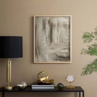 Earth Markings I Framed Print - Solid Wood