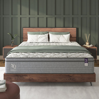 Matelas en mousse à mémoire de forme et gel rafraîchissant, format standard 25 cm (10 pouces), compatible avec les sommiers articulés, soulagement des mouvements, imperméable, coloris gris et blanc, design élégant, compatible avec les cadres de lit, ressorts ensachés