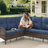 Valierius L-Shaped Outdoor Sectional Sofa Set With Swivel Chairs, Perfect For Patios & Gardens-1063318781
