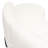 Vesper 2PC Modular Curved Armless Chaise In Faux White Shearling W/ Black Wood Leg Base