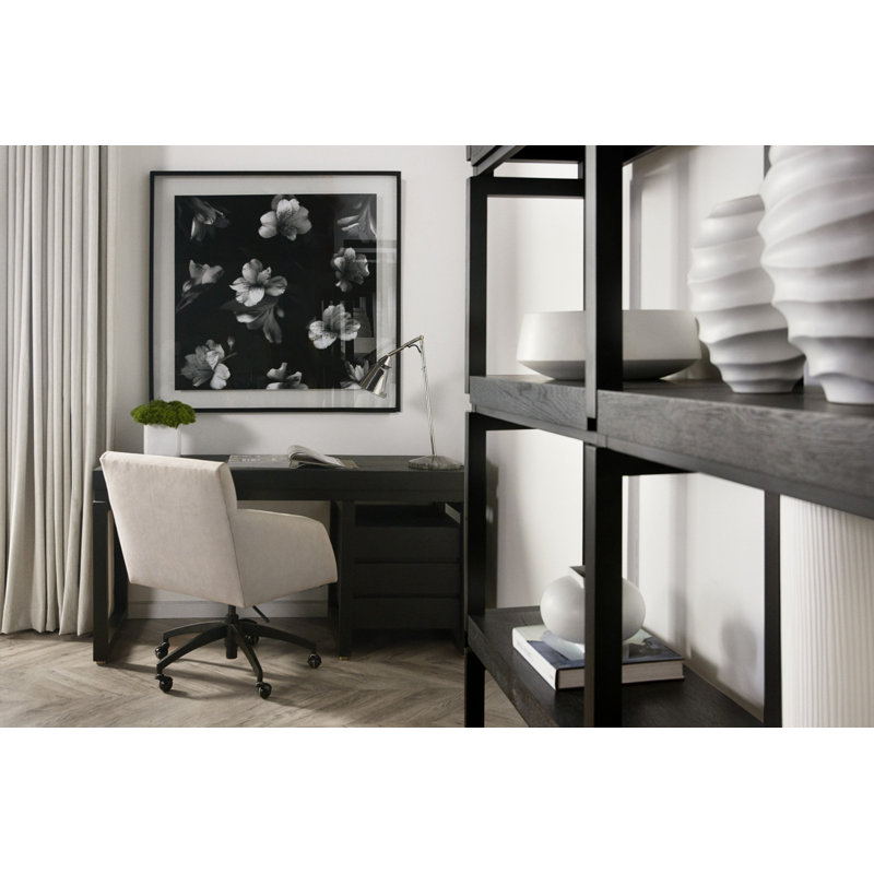 Black And White Flowers Print