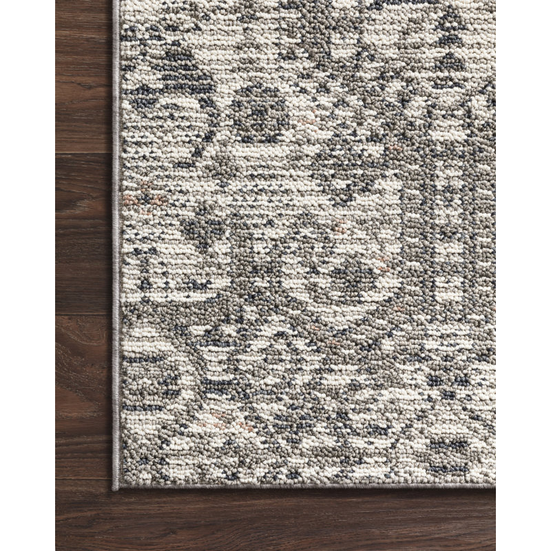 Tapis oriental ivoire intérieur / extérieur Dales, Rectangle 5 pi x 7 pi 6 po