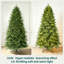 Arbre de Noël artificiel vert pré-éclairé pré-éclairé-158660372