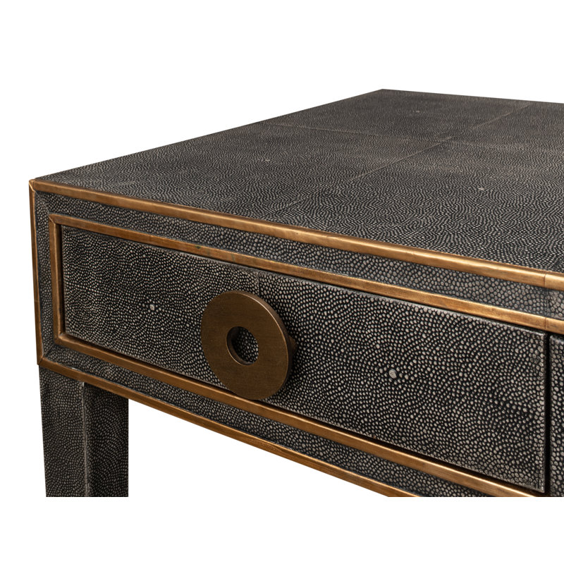 Shagreen Writing Desk, Antique Gray