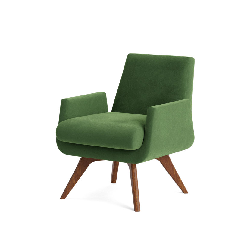 Loyd Accent Chair, Performance Velvet - Ivy
