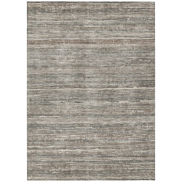 Machine Washable Indoor/Outdoor Xhevrie Beige Rug