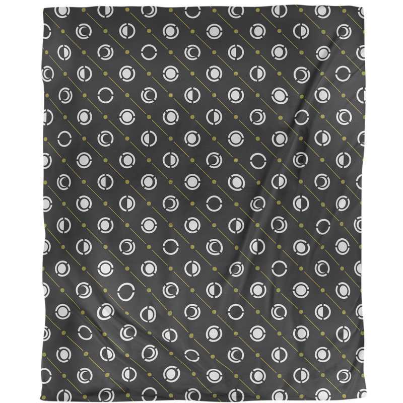 Housse de couette simple Moon phases, Housse de couette simple TG, Accent jaune clair, Polyester brossé