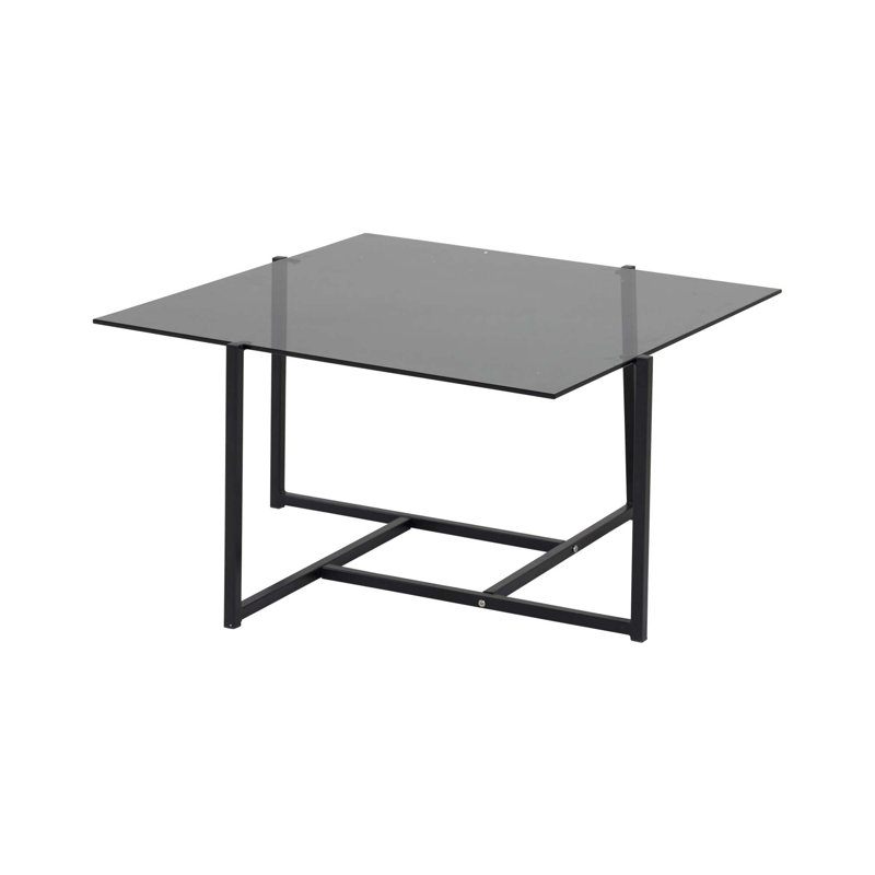 Nordine Glass Top Metal Base Dining Table