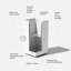 Block Series Pedestal Planter-20733611-15304611