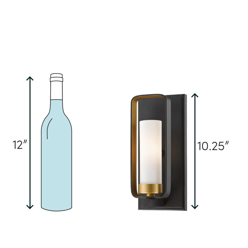 Iniguez Steel Armed Sconce, Brushed Nickel