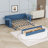 Multifunctional Wood Convertible Daybed with Built-in Desk, Storage Drawer-867099477-867099465
