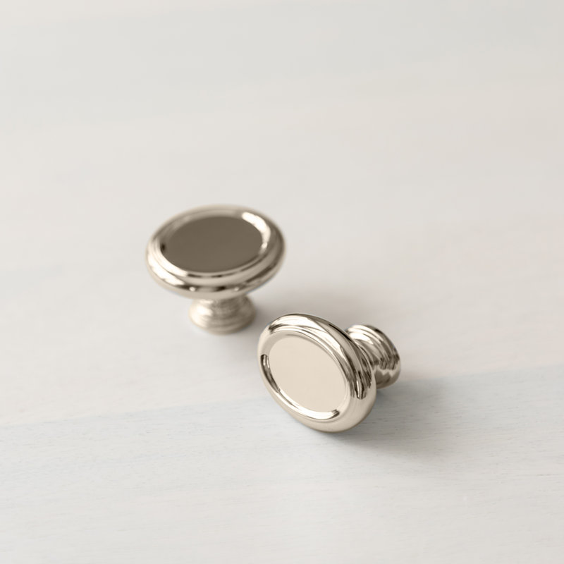 Berkshire Oval Cabinet Knob, Polished Nickel