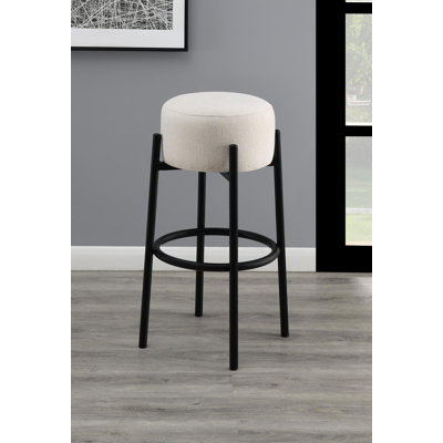 Aybree Upholstered Counter Stool with Metal Frame