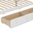 Daybed Featuring Shelves,  and Two Drawers-1740880813