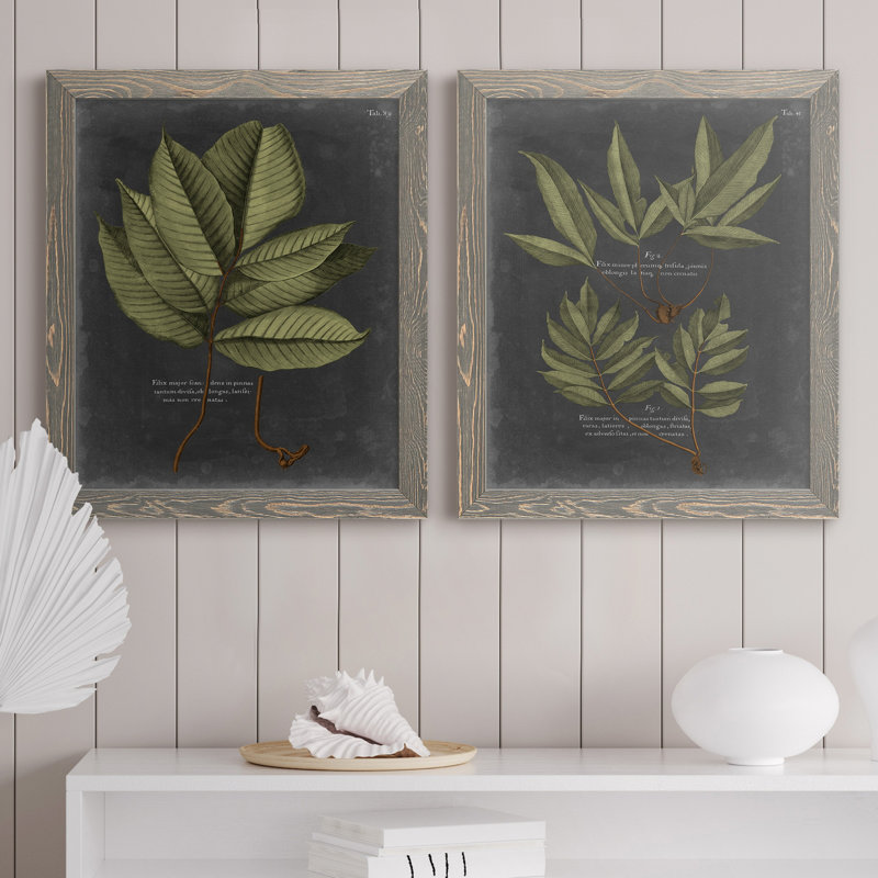 Foliage Dramatique II - Toile encadrée de qualité supérieure - prête à être accrochée, H 20 po x l 17 po x P 1 po