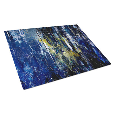 Glimer Star of David Glass Cutting Board