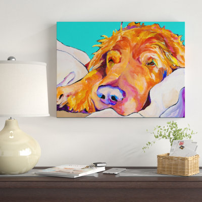 « snoozer king », reproduction d’art sur toile
