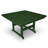 POLYWOOD Park 6 - Person Patio Dining Set with Square Table , Cushions Included-16839174-16839182-22490656