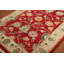 Tapis floral rouge fait à la main Kazak 2x3