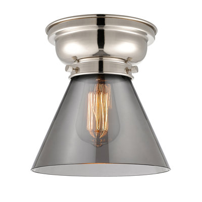 Aditi Cone 1 Light 8" Flush Mount