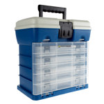 Stalwart Portable Tool Box - Small Parts Organizer with Drawers and Customizable Compartments for Hardware, Fishing Tackle, Beads, or Crafts
