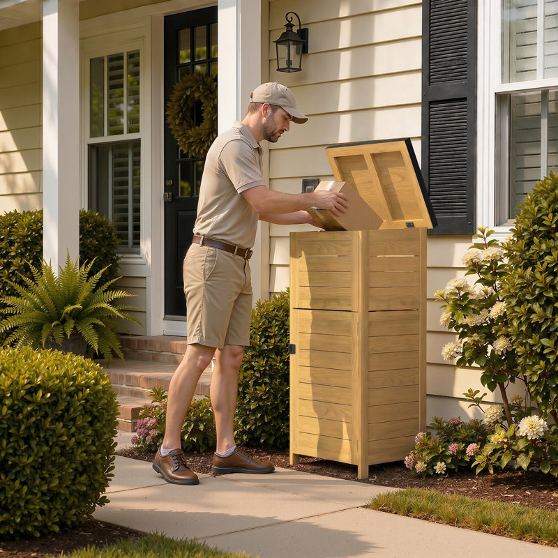 Wood Package Drop, Natural