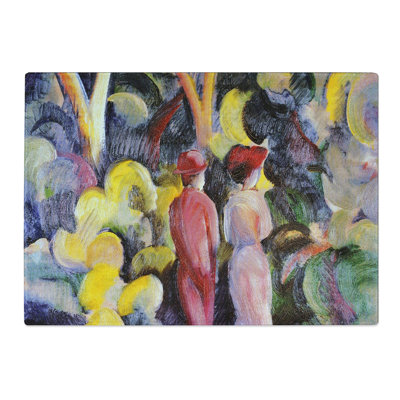 Couple in the Woods by August Macke Chopping Board