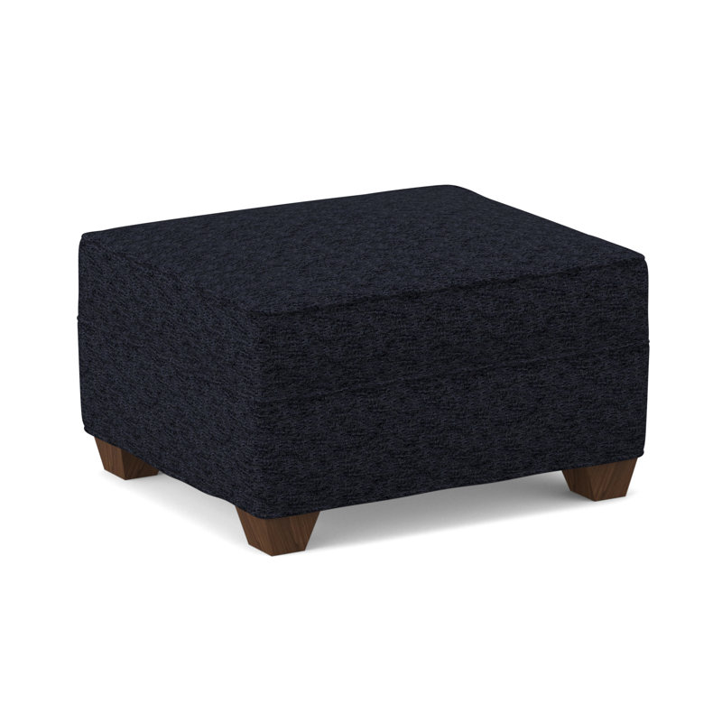 Phillips 26" Wide Rectangle Standard Ottoman, Montana Walnut, Ridgecrest Putty