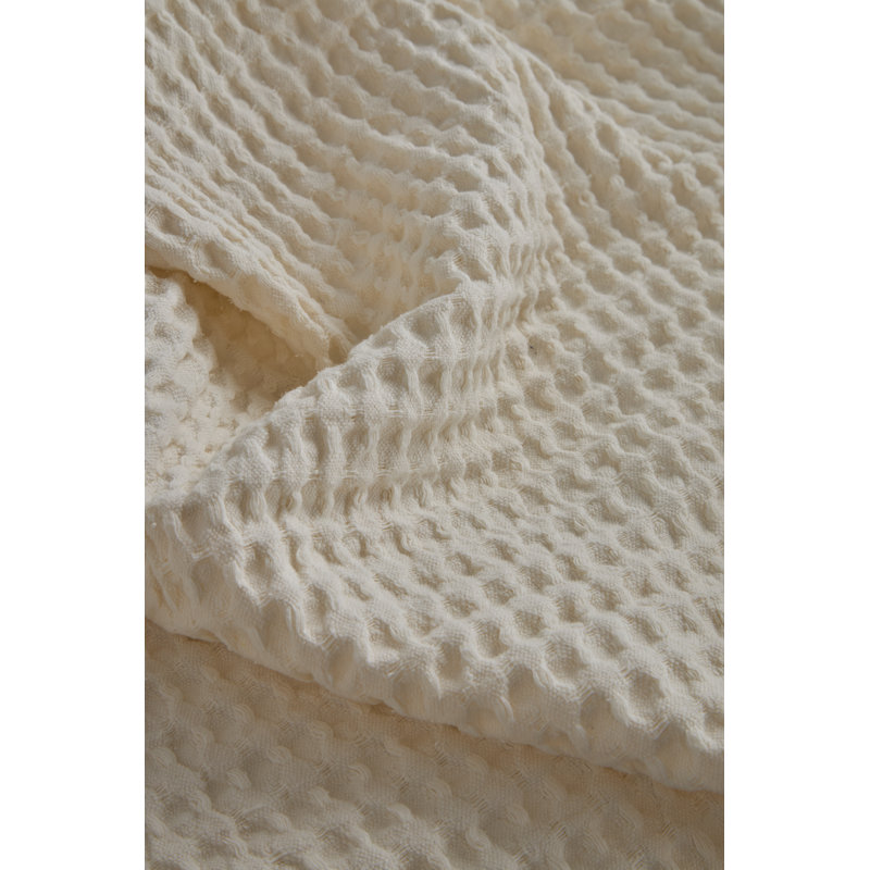 Zuma Waffle Blanket, Cream, Queen