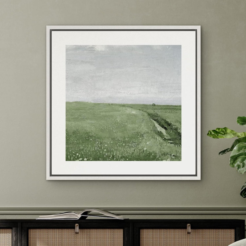 Pasture Countryside, reproduction d'art sur toile, Blanc, H 24 po x l 24 po
