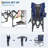 Oversized Heavy Duty Director's Camping Chair, Portable Folding Outdoor Lawn Chair with Side Table, Storage Pocket, Supports 330 lbs-1514926240