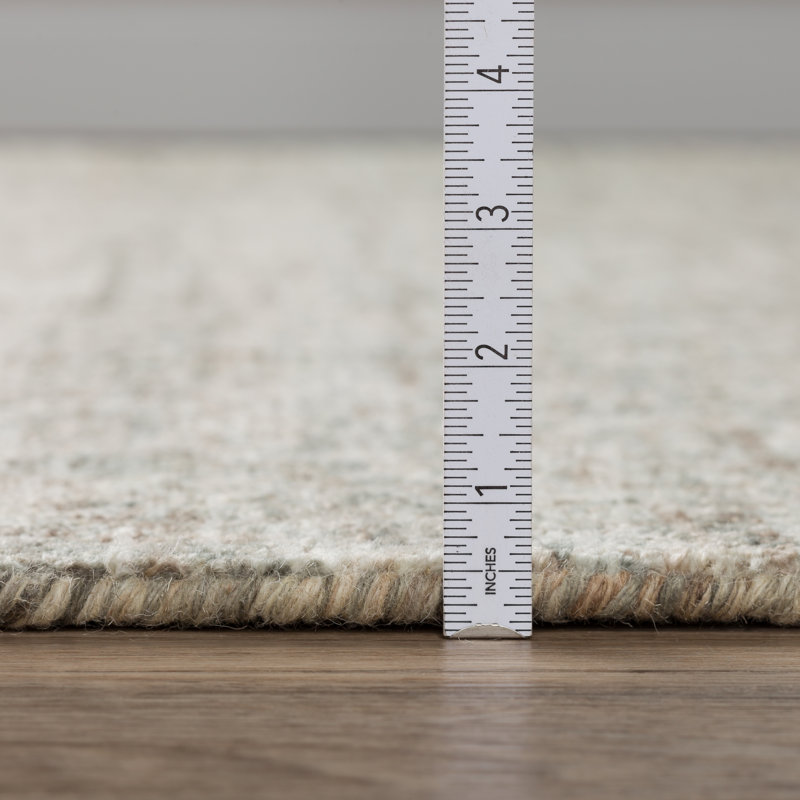 Fog Gray Hand-Tufted Wool 5' x 7' Area Rug