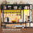 47.2 Inch Bakers Rack With Power Outlet, Microwave Stand With Storage, Farmhouse Coffee Bar Cabinet Station With Wine Rack-1773173599