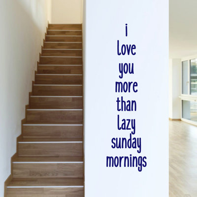 Adhésif décoratif « i love you more », le dimanche matin