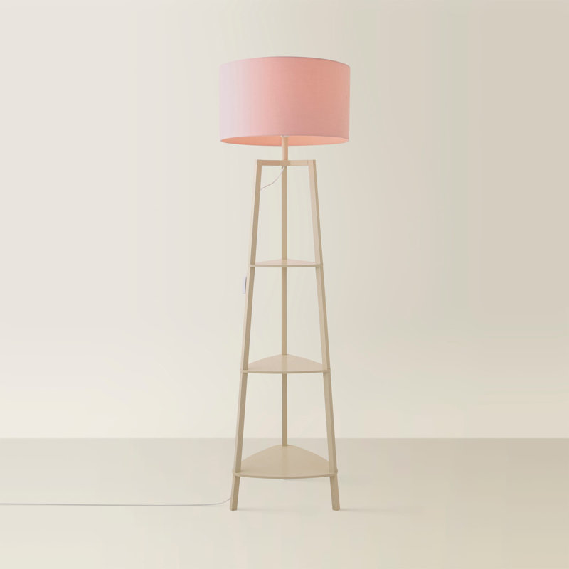 Sundra 155cm Matte Tripod Floor Lamp, Pink