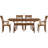 Sarah Solid Wood Top Four Leg Dining Set-16804973-16804988