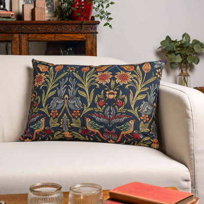 Floral Blue Cushion