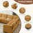 8-Piece Upholstered U Shaped Corduroy Sectional-911819765