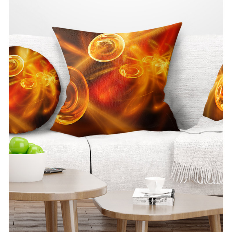  Coussin Fractal, Jaune