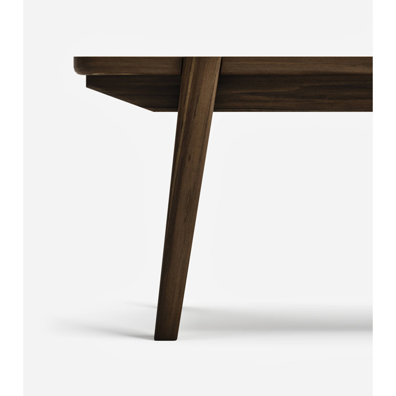 Apanas Solid Wood Dining Bench, Coffee
