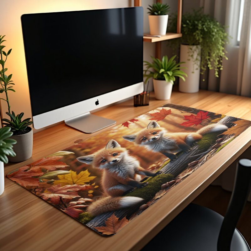 Polyester Desk Pad, 14.4x12.1