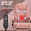 Fauteuil de massage avec repose-pieds, fauteuil de bureau de direction avec 6 points de vibration, fauteuil d'ordinateur inclinable, fauteuil de bureau pivotant, hauteur réglable-1399307392