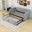 Twin Upholstered Daybed with Pop Up Trundle-2061118827