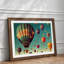 Retro Hot Air Balloons - Framed Print-1967285048-1967285028