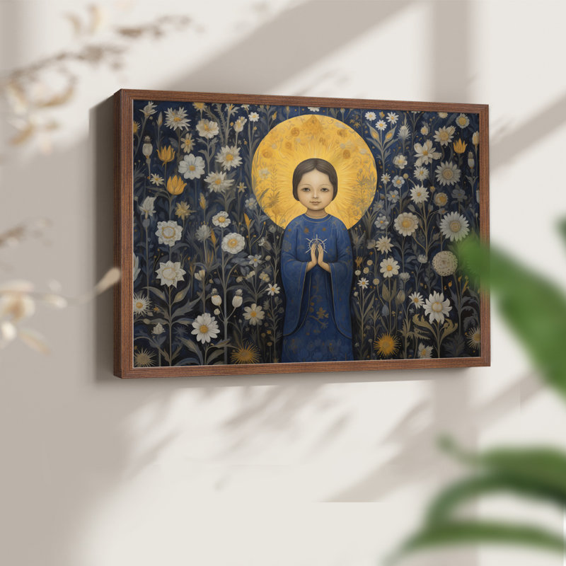 Chirstmas Art-CDI - Reproduction encadrée - Restickable, Noyer, H 22 po x l 28 po