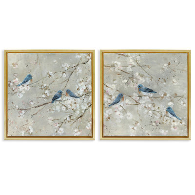 Ensemble de 2 toiles flottantes Blue Birds